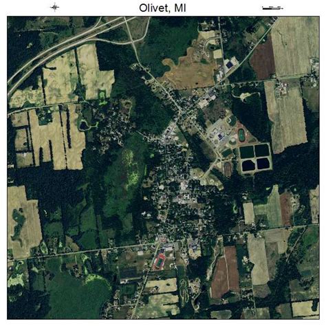 Aerial Photography Map of Olivet, MI Michigan