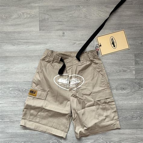 Corteiz Cargo Shorts Cream Sizes Available Depop