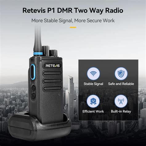 Retevis P Dmr Digital Walkie Talkie Superheterodyne Receiver High