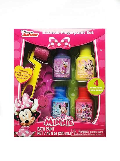 Buy Minnie Mouse Bath Tub Finger Paint Set Online at Low Prices in ...