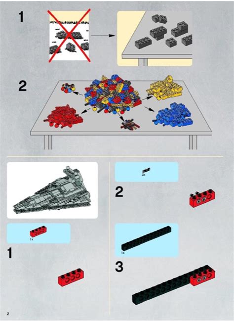 LEGO Instructions For Set 8099 Midi Scale Imperial Star Destroyer Star