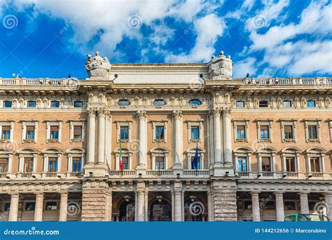 Facade Of Galleria Alberto Sordi In Rome Italy Stock Photo Image Of