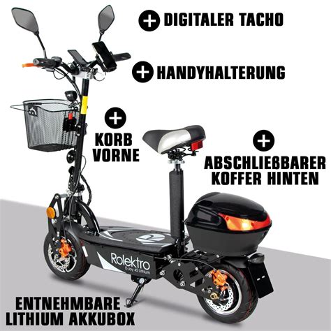 Rolektro E Joy 45 Elektro Roller Scooter Mobilität der Zukunft