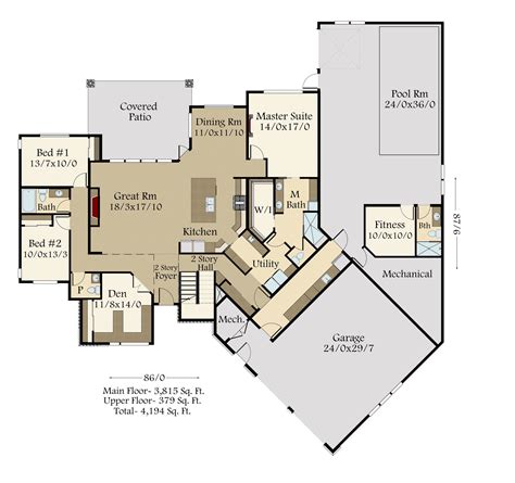 2 Story House Floor Plan Design - floorplans.click