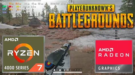 Playerunknown S Battlegrounds Amd Ryzen 7 4700u Radeon Vega 7 Test Gameplay Youtube