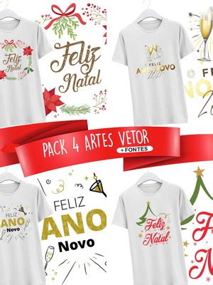 Packs Estampas Para Natal E Ano Novo Compre Produtos Personalizados