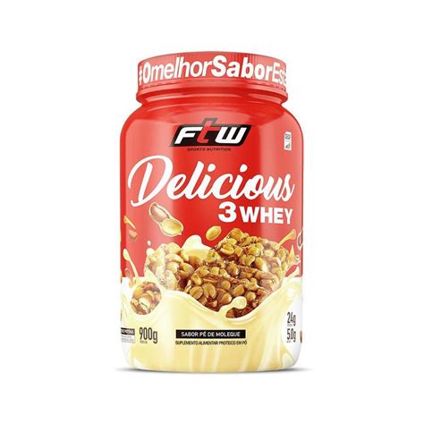 Delicious 3 Whey Protein 900g Gourmet Ftw Whey Protein Magazine Luiza