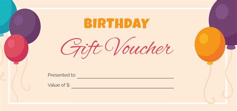 FREE Birthday Voucher - Edit Online & Download | Template.net