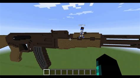 Working Gun Ak47 In Minecraft 188 No Mods Youtube