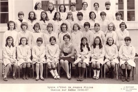 Photo De Classe 4° M4 19661967 De 1967 Lycée Pontus De Thiard