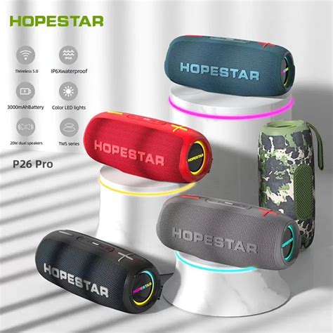 Hopestar Altavoz Bluetooth P Pro Para Exteriores Columna Port Til