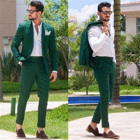 Men Suit Green 3 Piece Beach Wedding Suit Groom Wear Suits Etsy