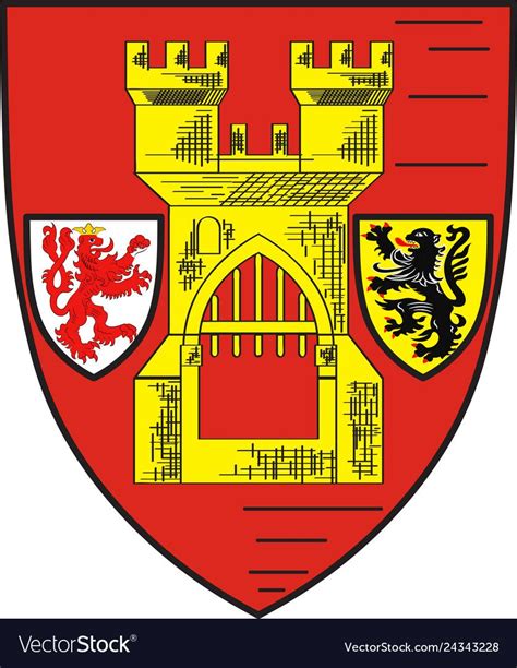 Coat of arms of Euskirchen city, capital of the district Euskirchen ...