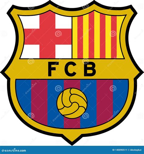 FC Barcelona logo icon editorial photo. Illustration of club - 140090511