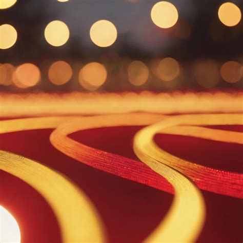 Premium Photo | Yellow and red cirlce and oval shape of defocused ...