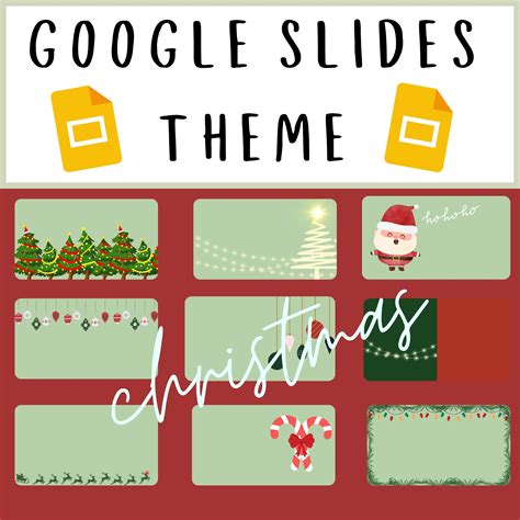 Christmas Google Slide Theme Template | Google slides, Google slides ...