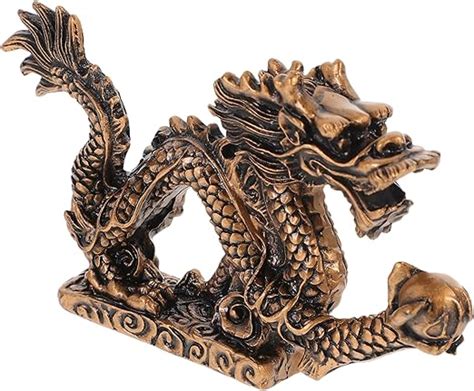 MUSISALY 1stk Drachenverzierung Goldener Drache Chinoiserie Dekor