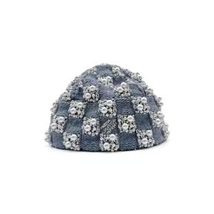 Louis Vuitton Light Blue Pearls Damier Beanie