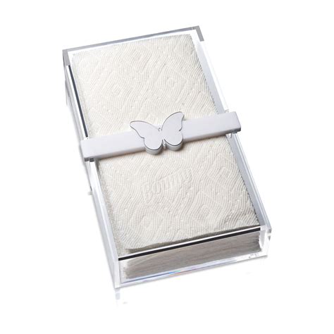 Silver Butterfly Lucite Paper Towel Holder Gifts By Gilda