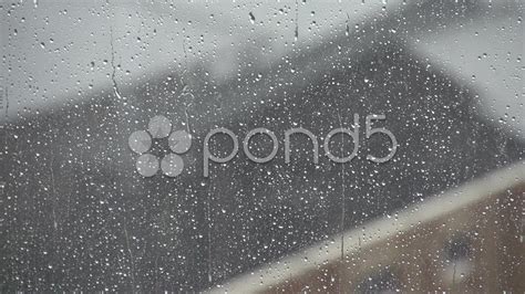 Rain Falling On Window Stock Footage #29992795 | Pond5