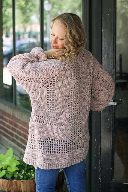 Crocheted Hexagon Cardigan Free Pattern Nanas Favorites