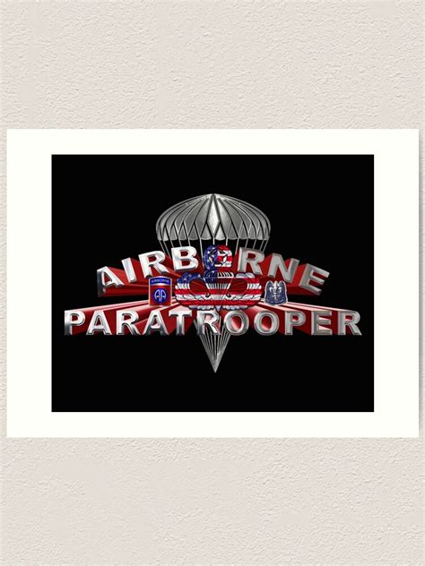 82nd Airborne Division Airborne Paratrooper” Art Print By