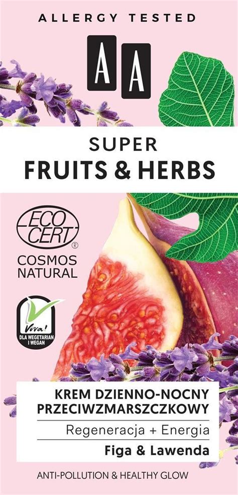 Krem Do Twarzy Aa Super Fruits Herbs Krem Dzienno Nocny