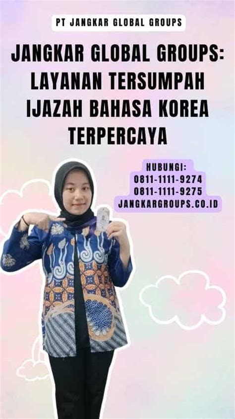 Tersumpah Ijazah Korea Jangkar Global Groups