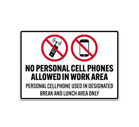 Shop For Funny No Cell Phone Sign Bannerbuzz