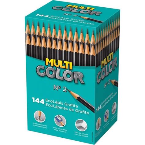 Lápis Preto Multicolor N2 Ecolápis Preto Avulso 800MULT Papelaria