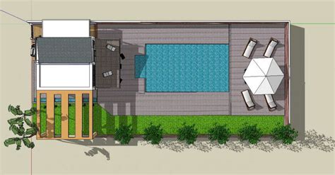 3d Top View Of Modern House Project Cadbull