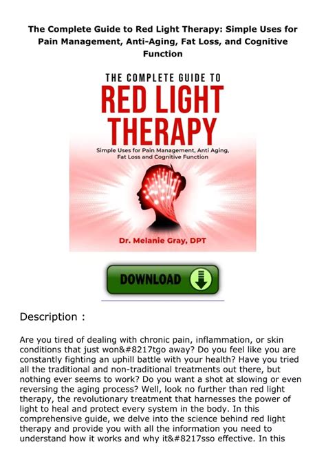 Ppt The Complete Guide To Red Light Therapy Simple Uses For Pain