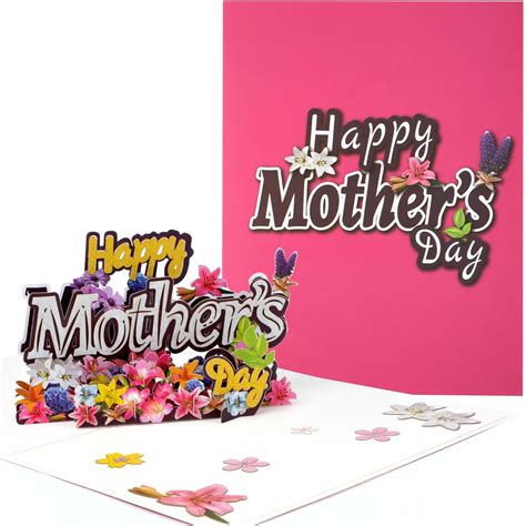 Peutier Happy Mothers Day 3d Card 787x591in Mothers Day Pop Up Card With Envelop