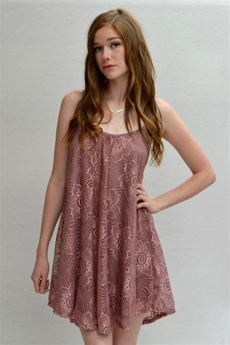 The Lily Dress In Mauve Etsy Dresses Lace Fabric Dresslily