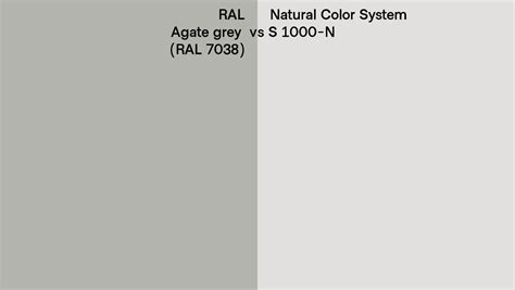 Ral Agate Grey Ral 7038 Vs Natural Color System S 1000 N Side By Side