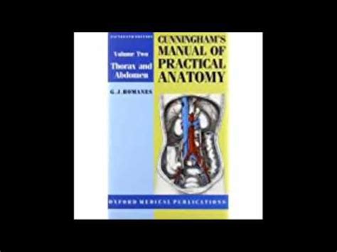 Cunningham S Manual Of Practical Anatomy Volume Ii Thorax And Abdomen