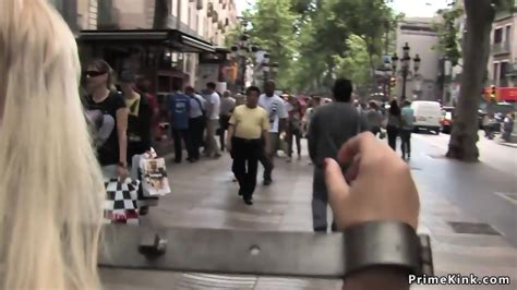 Spanish Blonde Is Public Disgraced