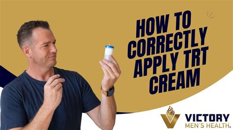 How Do You Correctly Apply Trt Cream To Your Scrotum Youtube