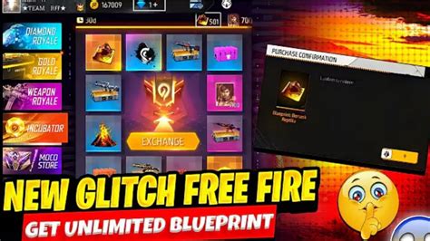 Free Fire New Incubator Glitch Unlimited Incubator Blue Print Glitch