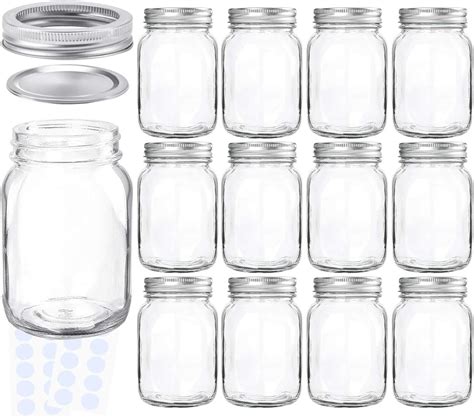 Amazon Kamota Wide Mouth Mason Jars Oz Oz Mason Jars Canning