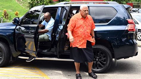 Fijis Former Leader Frank Bainimarama Bailed After Court Appearance