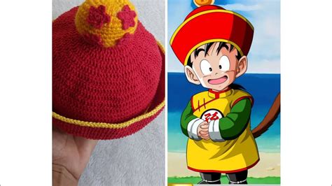 como haer gorro de gohan boku a crochet para niño de 3 a 6 meses YouTube