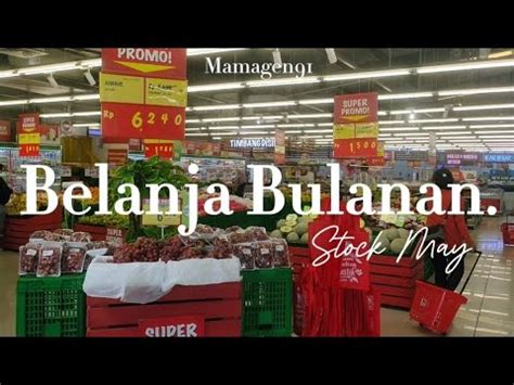 BELANJA BULANAN Stock Bulan Mei 2024 YouTube