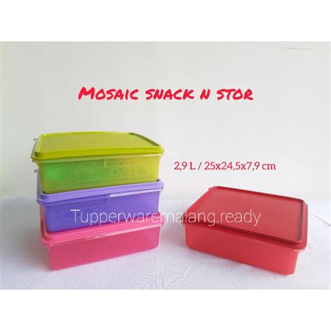 Jual Promo Murah Tempat Kue Snack Tupperware Mosaic N Stor Original