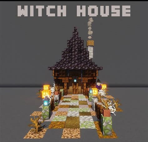 Minecraft Witch House | Minecraft houses, Minecraft halloween ideas, Minecraft