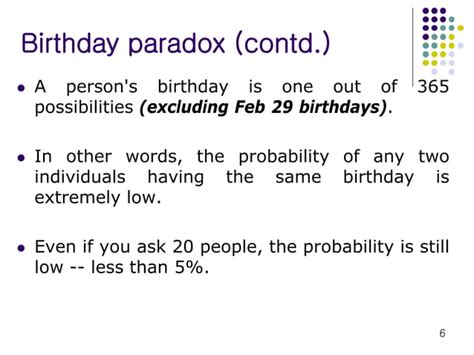 Birthday paradox