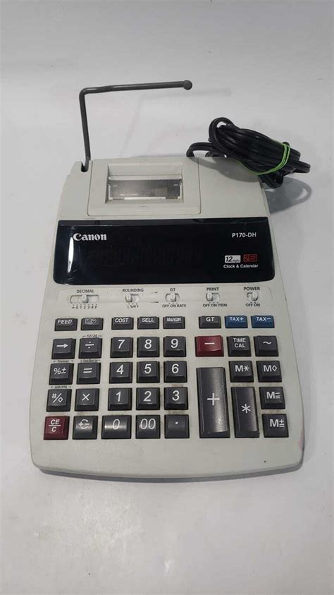 Canon P Dh Digit Key Adding Business Machine Clock Calendar