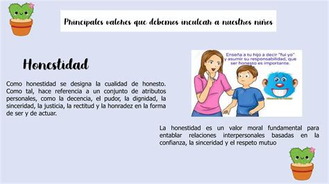 La Importancia De Los Valores En Los Ninos PPT