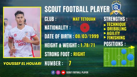 YOUSSEF EL HOUARI FORWARD AND WINGER RB MAT TETOUAN BEST OF