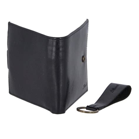 Leather Wallet Keyring Gift Set Black Boutique At House Of Marbles